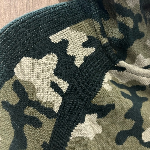 Puma EvoKnit Move Camo Hoodie Jacket Sweater Large Green - Picture 5 of 15